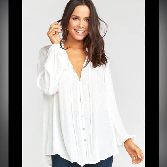 SHOW ME YOUR MUMU Alicia Tunic Wild Cheetah White Women’s Size Small - Picture 4 of 9